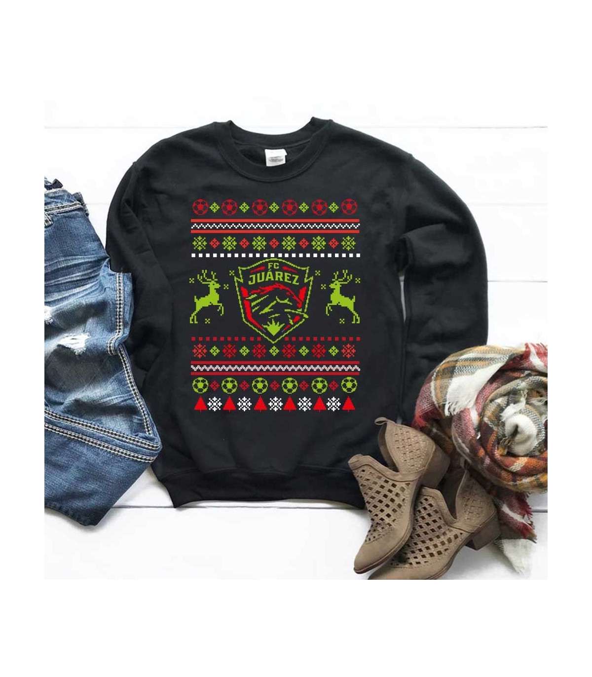 NAVIDAD   Sudadera Navidad Futbol - FC Juarez LLEVA CONTIGO Y OBSEQUIA EL MEJOR DETALLE DE NAVIDAD PARA UN FAN DEL FUTBOL!