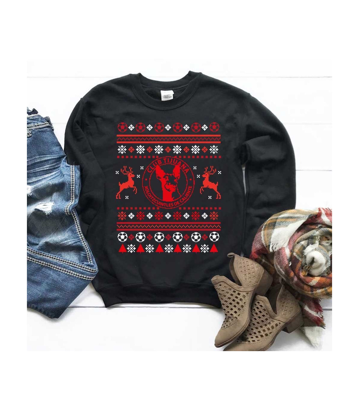 NAVIDAD   Sudadera Navidad Futbol - Club Tijuana LLEVA CONTIGO Y OBSEQUIA EL MEJOR DETALLE DE NAVIDAD PARA UN FAN DEL FUTBOL!