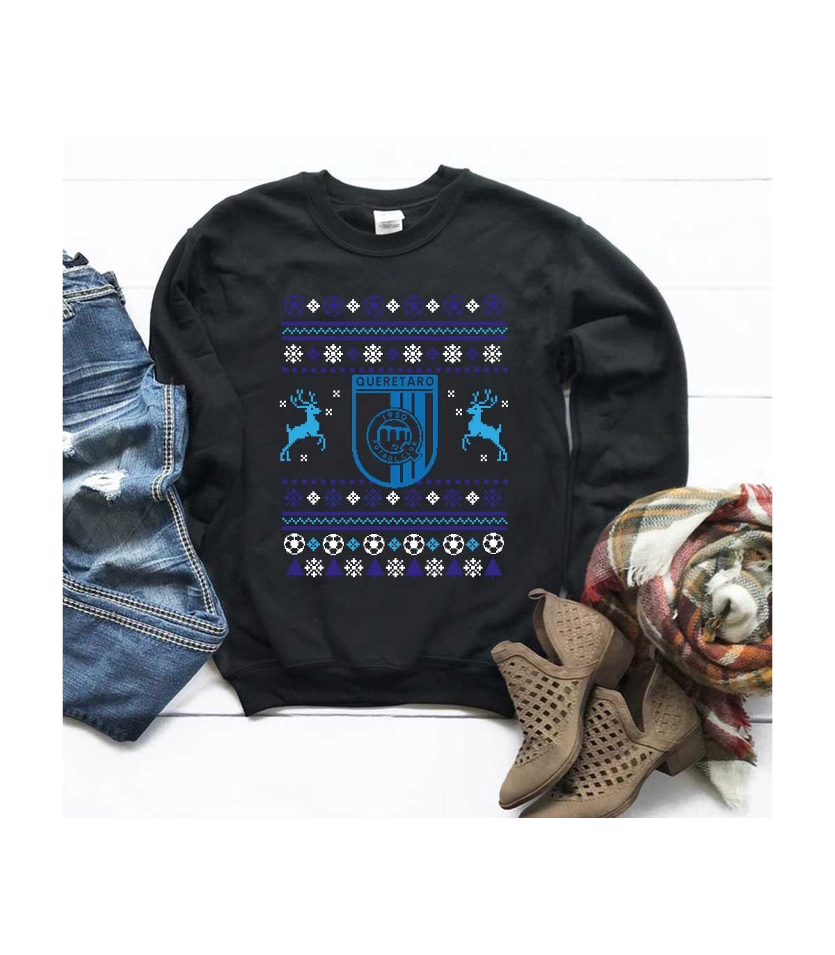 NAVIDAD   Sudadera Navidad Futbol - Queretaro LLEVA CONTIGO Y OBSEQUIA EL MEJOR DETALLE DE NAVIDAD PARA UN FAN DEL FUTBOL!