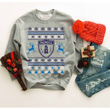 NAVIDAD   Sudadera Navidad Futbol - Pachuca LLEVA CONTIGO Y OBSEQUIA EL MEJOR DETALLE DE NAVIDAD PARA UN FAN DEL FUTBOL!