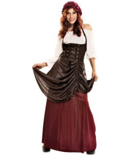 DISFRAZ MEDIEVAL MUJER   Tabernera medieval para mujer Tabernera medieval para mujer
