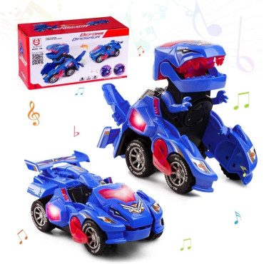 Inicio   Transformer Dinosaurio Coche Juguetes, Transformación Vehículos de Dinosaurios, Robot de Coche con LED Luz y Música, Tr