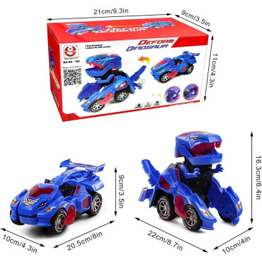 Inicio   Transformer Dinosaurio Coche Juguetes, Transformación Vehículos de Dinosaurios, Robot de Coche con LED Luz y Música, Tr