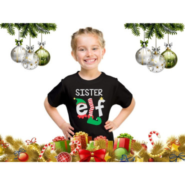 CAMISETAS   CAMISETA NAVIDEÑA  para niños y adultos sister elf DISFRUTA DE LA EPOCA DECEMBRINA Y ENCARGA LA CAMISETA NAVIDEÑA PE