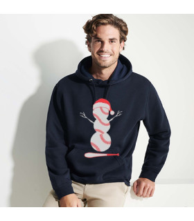 CAMISETAS   SUDADERA NAVIDEÑA - PARA NIÑOS Y ADULTOS MUÑECO DE NIEVE BEISBOL DISFRUTA DE LA EPOCA DECEMBRINA Y ENCARGA LA CAMISE