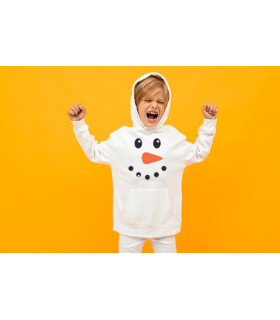 ROPA   SUDADERA NAVIDEÑA - NIÑOS  Y ADULTOS CARA MUÑECO DE NIEVE DISFRUTA DE LA EPOCA DECEMBRINA Y ENCARGA LA CAMISETA NAVIDEÑA 