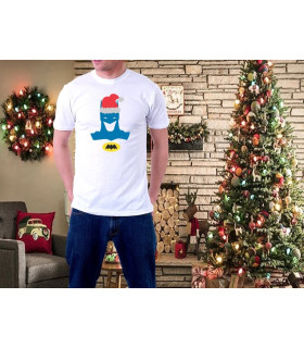 CAMISETAS   CAMISETA NAVIDEÑA - batman  azul DISFRUTA DE LAS NAVIDADES Y ENCARGA LA CAMISETA PERSONALIZADA PARA TI, TU FAMILIA Y