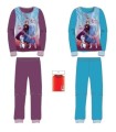 pijama polar Frozen azul con elsa y ana para niñas