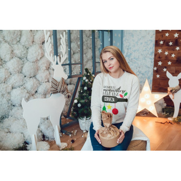 Sudadera Navideña – Momento maravilloso para una cerveza