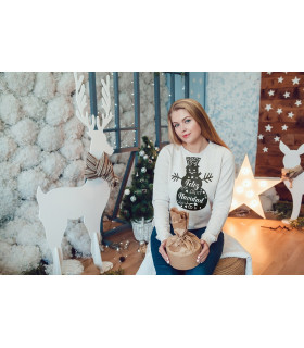 Sudadera Navideña – muñeco feliz navidad black