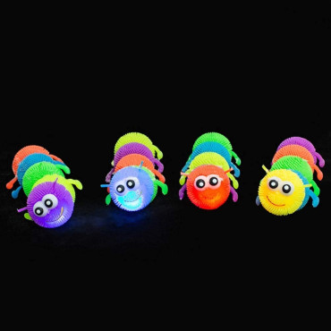 Inicio   Gusano Juguete Suave Amortiguador Que Brilla intensamente Juguete antiestrés para niños Gusano antiestrés de colores co