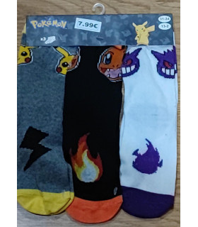 Inicio   Pack tres calcetines de pokémon Pack tres calcetines de pokémon