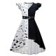 Inicio   disfraz de cruella de vil para niñas con capa Este disfraz de Cruella de Vil para niñas incluye un vestido y una capa. 