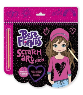 Inicio   Ludum, Libro raspa y dibuja scratch neon 'Best friends' 
Contiene: 8 láminas para rascar y 8 láminas para colorear