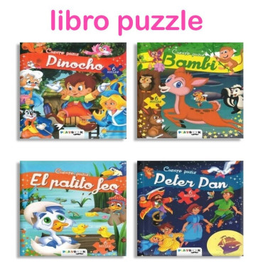 Inicio   Libro cuentos infantiles puzzle 14 paginas 16x19cm Este libro de cuentos infantiles puzzle cuenta con 14 páginas y pres