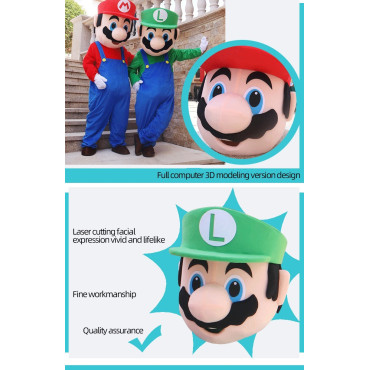 Inicio   🍄 ¡Disfraz de cabezones de peluche para Super Mario Bros! 🍄 los procesos de fabricación son de 2-4 días más envio 