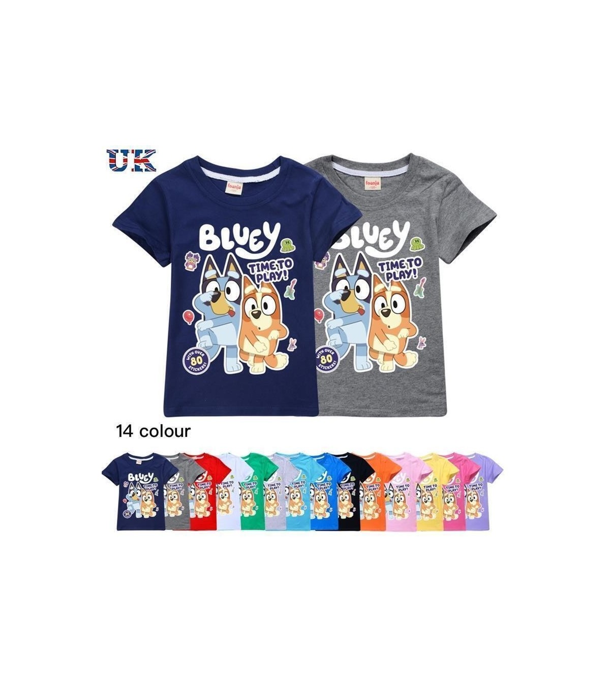 Bingo Bluey Camiseta - Camisetas - AliExpress