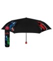 🌂⚫ ¡Desafía la lluvia con estilo con el paraguas negro plegable de Avengers Marvel! ⚡️☔️