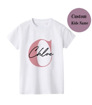 Camiseta con inicial Mágica: Diseña tu Propio Estilo con tu Nombre para NIÑA