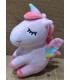Peluche unicornio blandito rosa o blanco de 25cm