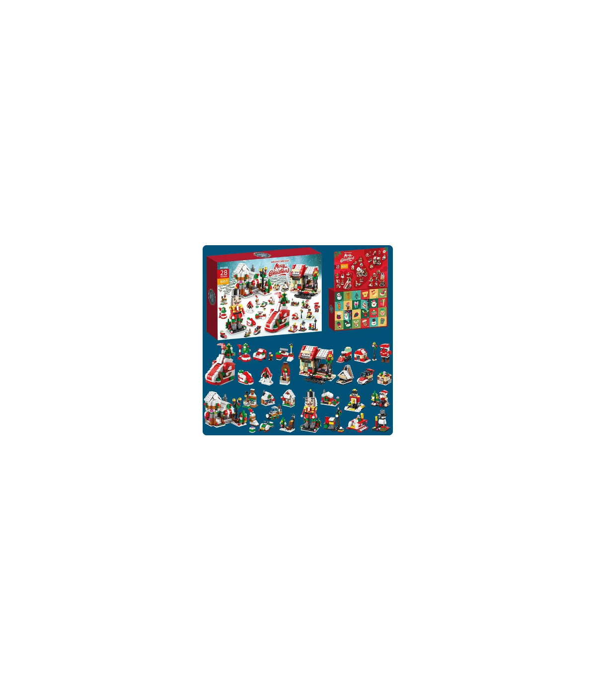 "¡Construye la Magia de la Navidad con Nuestro Calendario de Adviento Bloques Lego! 🚀🏰🎁"