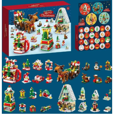 Navidad en Bloques con Santa Claus y sus Renos: Calendario de Adviento Lego para Construir una Fiesta Mágica 🎅🚀🏰