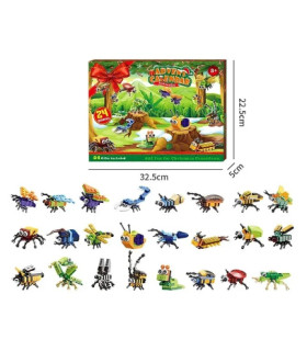 "Explora el Reino de los Insectos: Calendario de Adviento Bloques Lego para una Navidad Llena de Descubrimientos 🐜🌼🏰"
