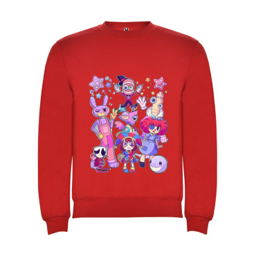 "Sudadera Personalizable de Pomni, el Circo Digital: ¡Magia, Diversión y Entrega Rápida en Albithinia! 🌈✨"