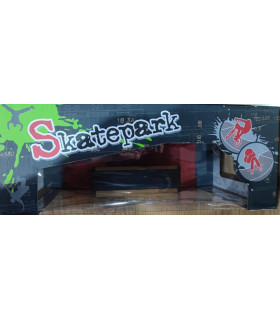 set rampa con monopatin mini