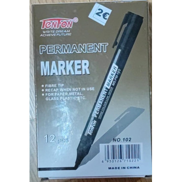 🌑 Sumérgete en la elegancia del negro con nuestro Rotulador Permanente. ¡Tu arte merece lo mejor! 🎨🖋️