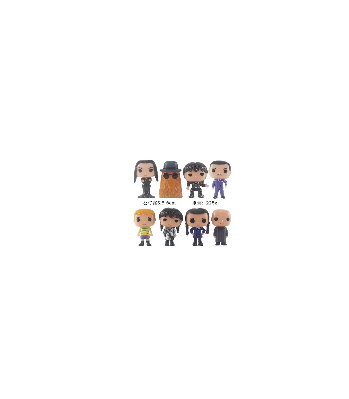 Sorpresa Encantadora: Set de Figuras de la Familia Addams, el Regalo de Cumpleaños Perfecto para Fanáticos. 🎂🎁