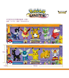 blister  de 5 figuras pokemon de 10cm