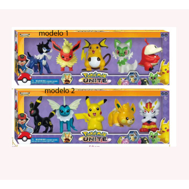 blister  de 5 figuras pokemon de 10cm
