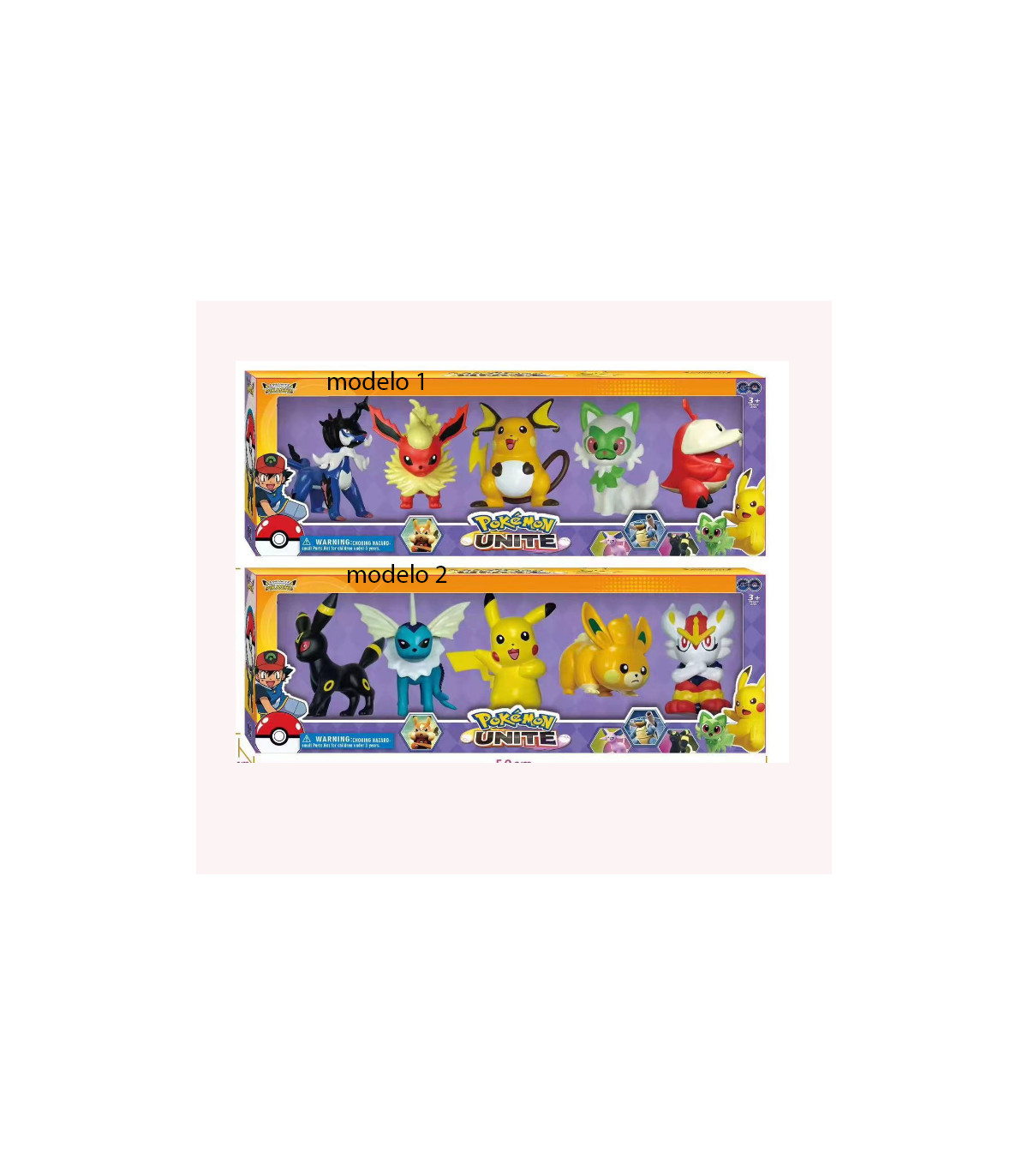 blister  de 5 figuras pokemon de 10cm