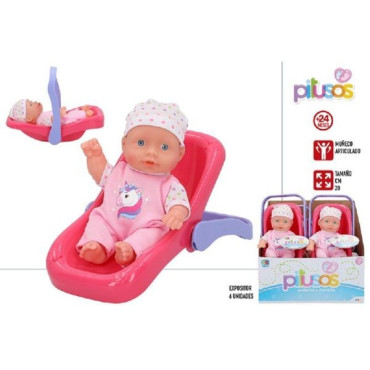 ¡👶✨ Descubre la Magia: Bebé de 20 cm con Trona