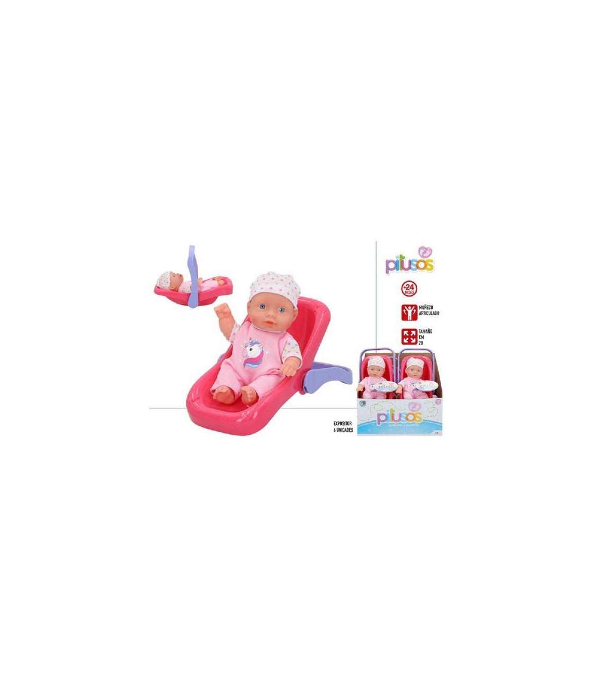 ¡👶✨ Descubre la Magia: Bebé de 20 cm con Trona