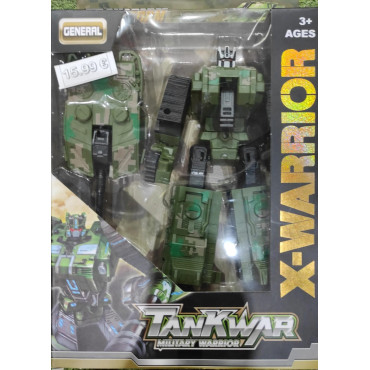 Figura tipo transformers en forma de tanque tankwar
