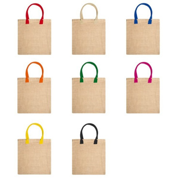Tote bag bolsa de yute natural con asas reforzadas NIMES personalizable