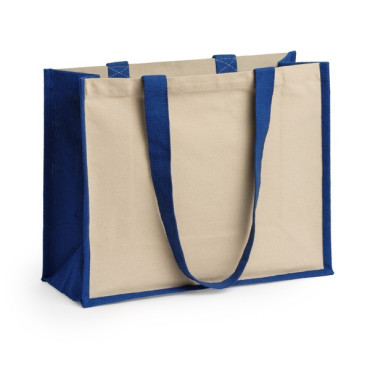 Bolsa de yute laminado con asas largas NANTES personalizable
