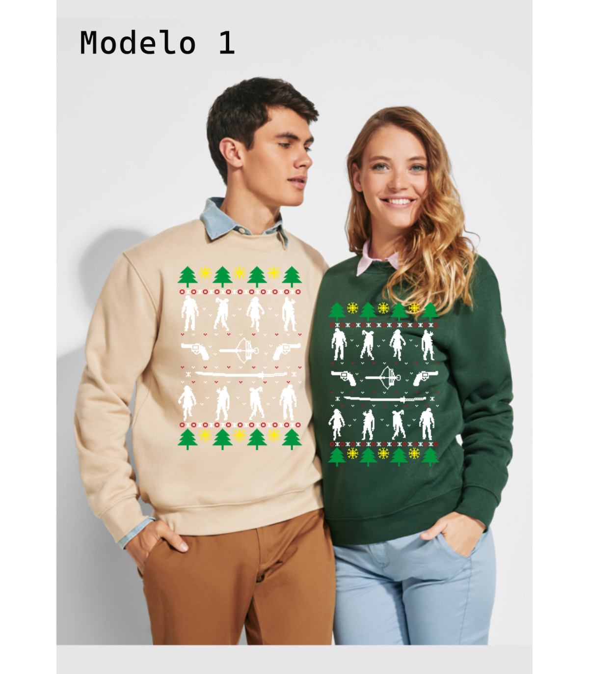 Sudadera de zombies de navidad