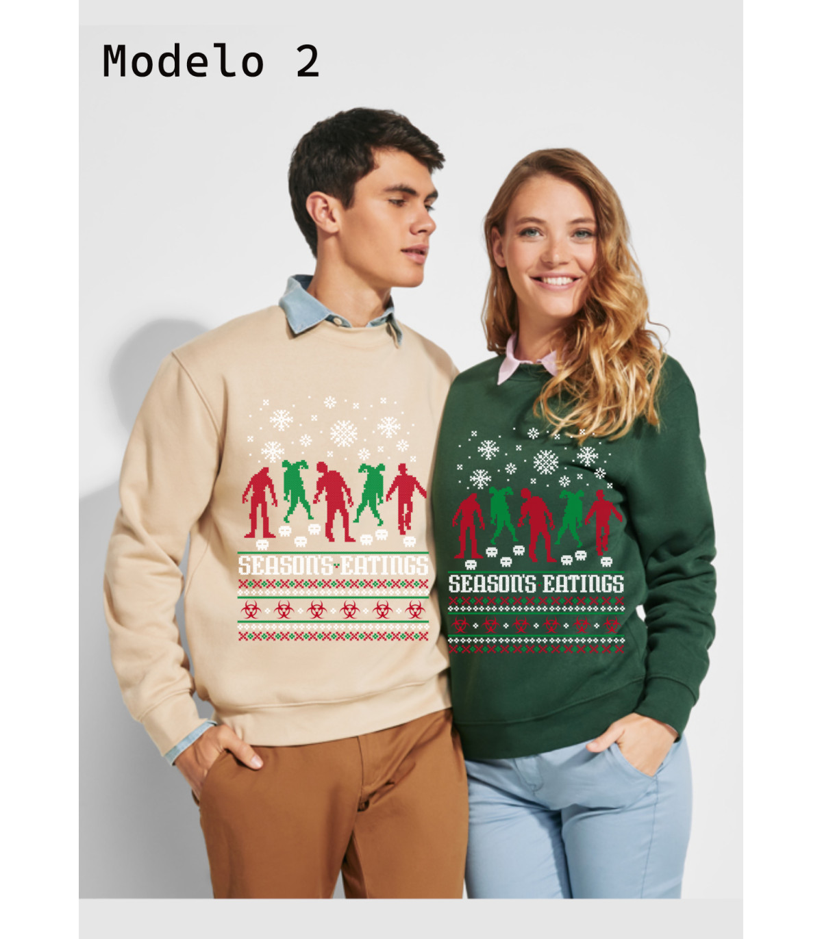 Sudadera de zombies de navidad