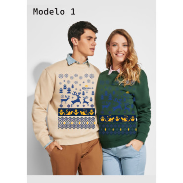 Sudadera de coronitas cerveza de navidad