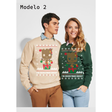 Sudadera de guardianes de la galaxia groot marvel de navidad