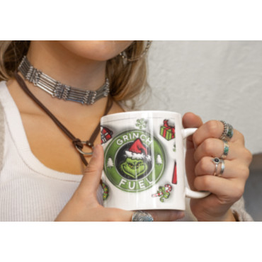 Taza Personalizable del Grinch: ¡Merry Christmas en Cada Sorbo! 🎅🎁