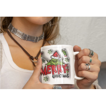 Taza Personalizable del Grinch: ¡Merry Christmas en Cada Sorbo! 🎅🎁