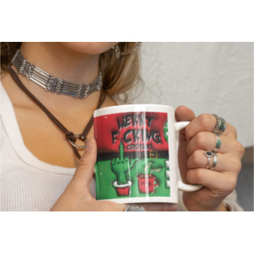 Taza Grinch "F*aking Merry Christmas": ¡Haz que tu Navidad Sea la Más Divertida! 🎅