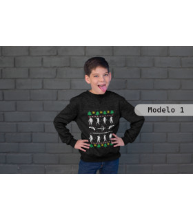 Sudadera infantil de zombies de navidad