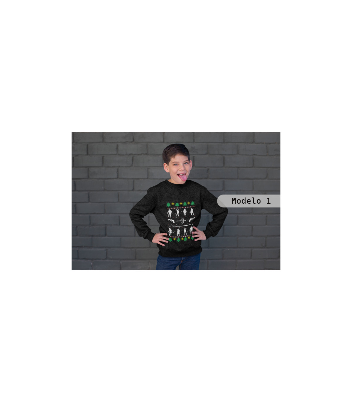 Sudadera infantil de zombies de navidad