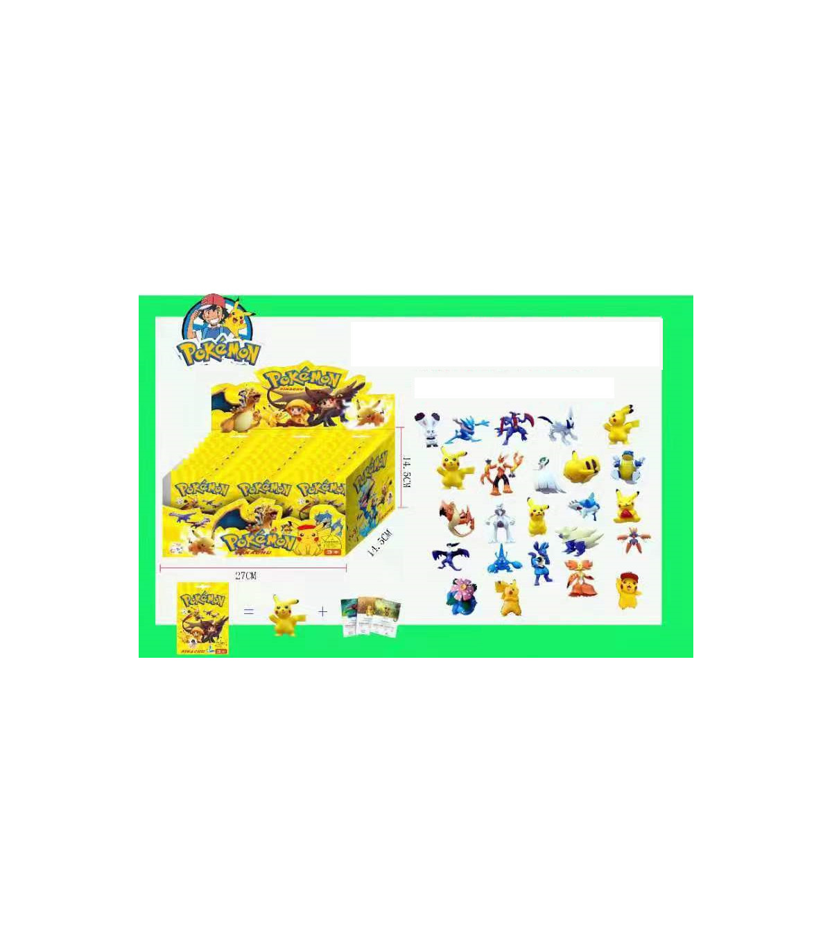 Sobre sorpresa figuras pokémon pikachu and friends