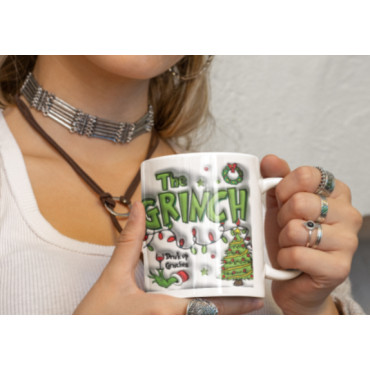 ✨Taza Personalizable de 'The Grinch': Tu Toque Mágico en Cada Sorbo 🎄🎁